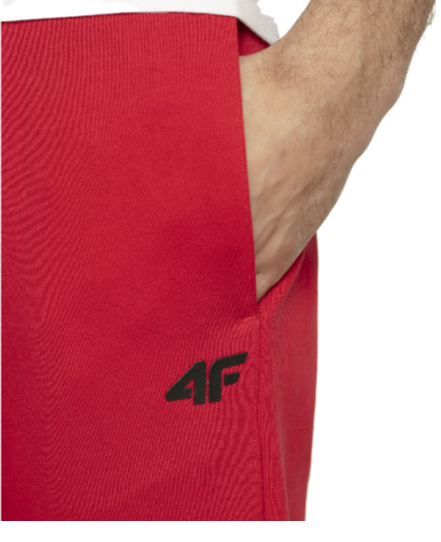 Spodnie męskie sportowe 4F SPMD001 czerwone