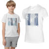 T-shirt chłopięcy 4F JTSM015 bawełniany biały 